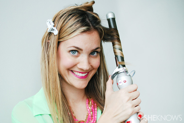 How to use a beachwaver -- Step 