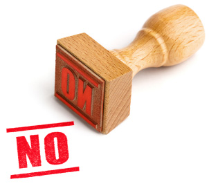 No stamp