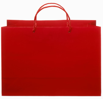red shopping bag
