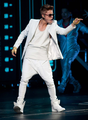 Justin Bieber performs onstage