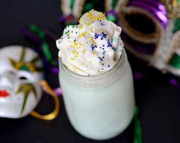 King Cake inspired boozy milkshake