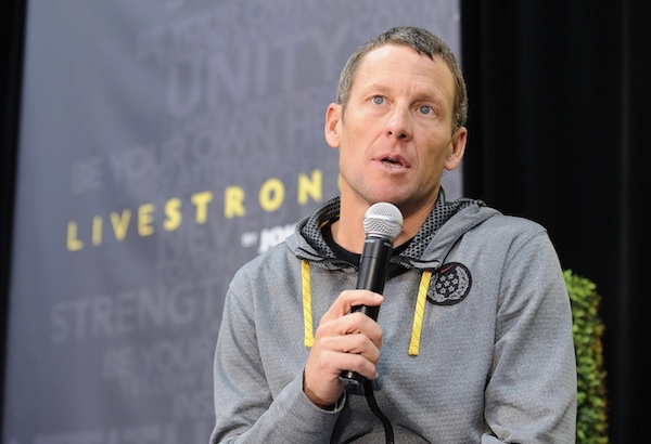 Lance Armstrong speaks at Livestrong.