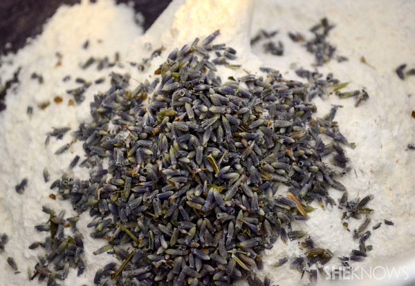 Lavender cupcakes with earl grey icing -- mix in lavendar