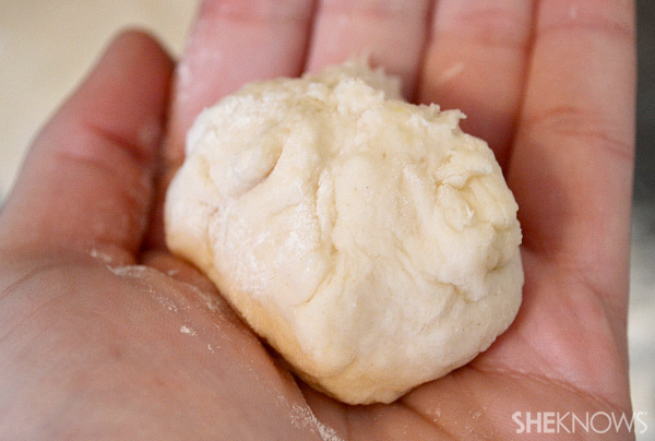 Step 4: Separate dough into pieces