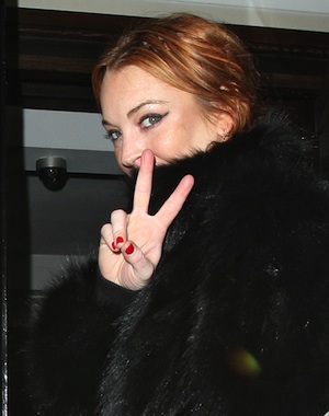 Lindsay Lohan in London as an escort?