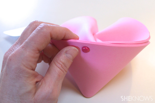 Mailable fortune cookie craft -- Step 7