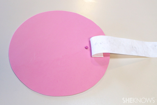 Mailable fortune cookie craft -- Step 4a