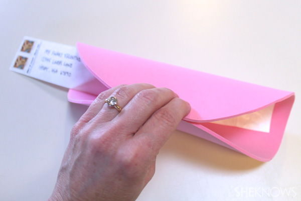 Mailable fortune cookie craft -- Step 5