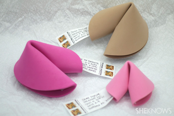 Mailable fortune cookie craft -- Final