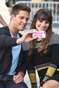 Dean Geyer with Lea Michele