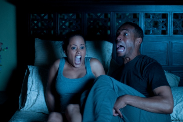 Marlon Wayans and Essence Atkins in A Haunted House