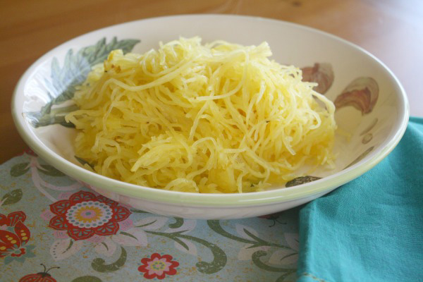 Spaghetti Squash with Tomato-mushroom Sauce