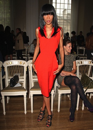 Michelle Williams at London Fashion Week 2011.