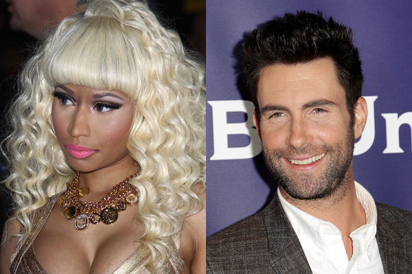 Nicki Minaj and Adam Levine