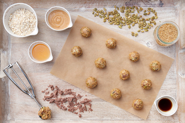 No bake granola poppers