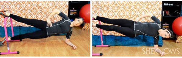 Side plank with hip adduction 1