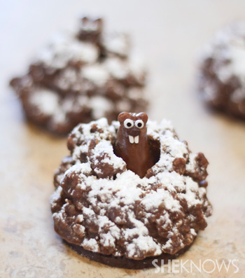 Pop-up groundhog cookies recipe