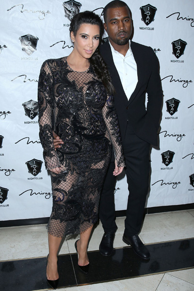 Pregnant Kim Kardashian and Kanye West