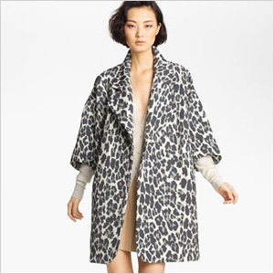 Animal print coat