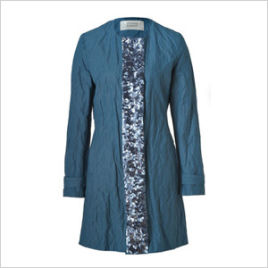 Crinkle cotton coat