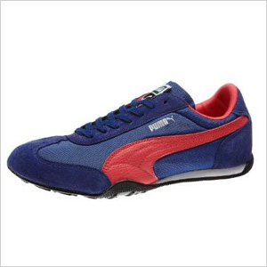 pink and purple Puma sneakers 