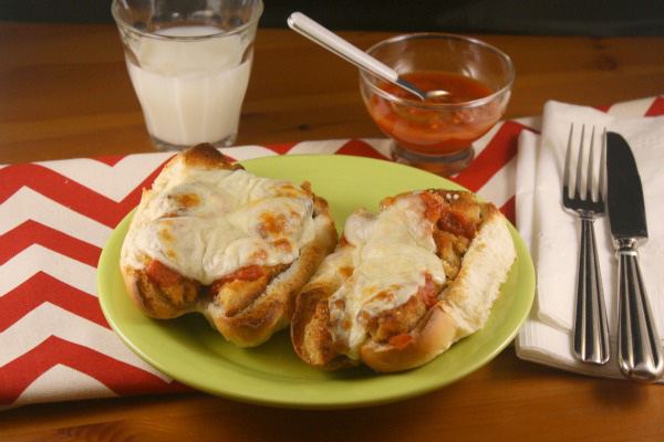 Chicken Parmesan sandwiches