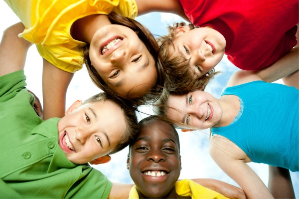 Diverse group of kids