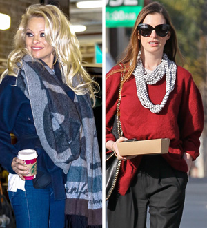 Pam Anderson and Anne Hathaway