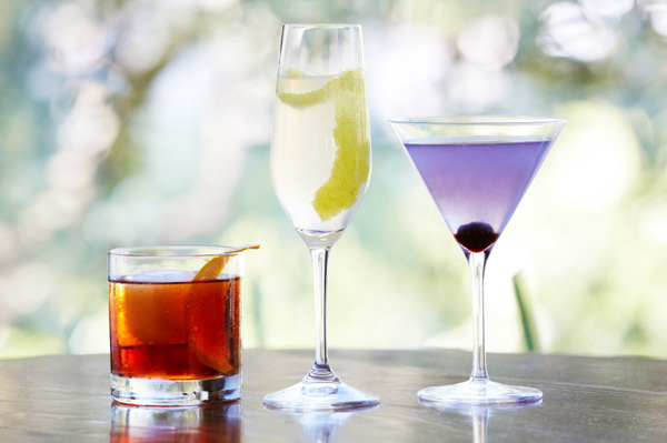 Variety of cocktails