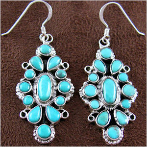 Blue earrings