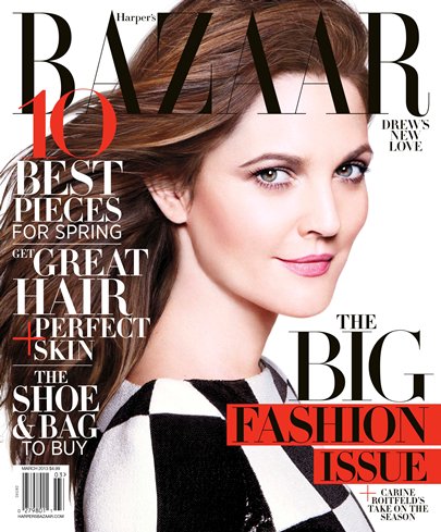Drew Barrymore March 2013 Harper's Bazaar