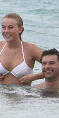 Julianne Hough and Ryan Seacrest on Vacation in St. Barts