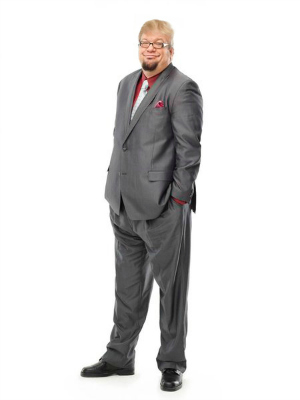 Penn Jillette with Donald Trump comb-over