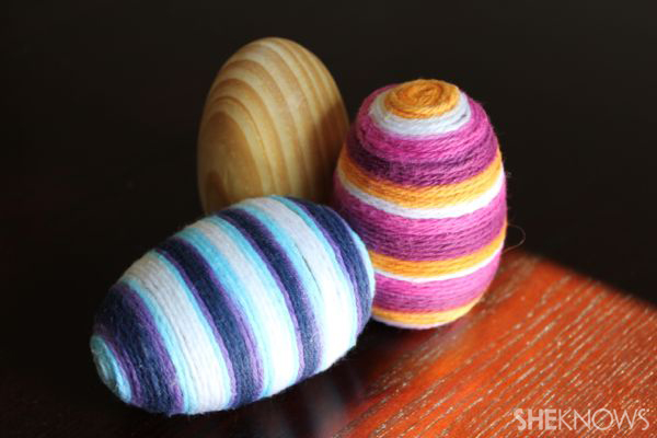 Yarn Easter eggs