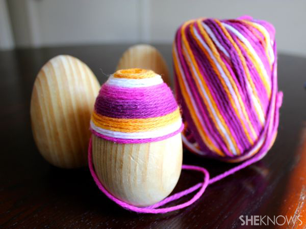 Yarn Easter eggs