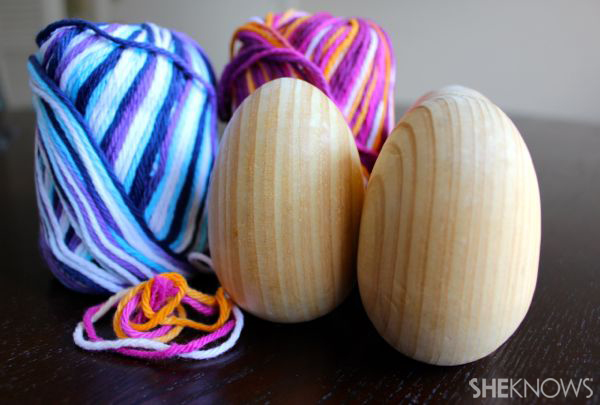 Yarn egg supplies