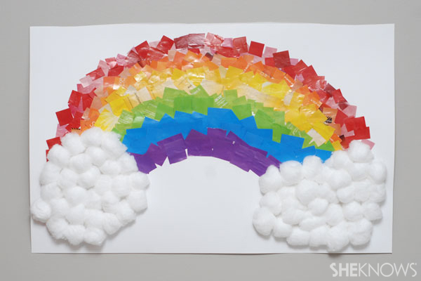 Rainbow collage