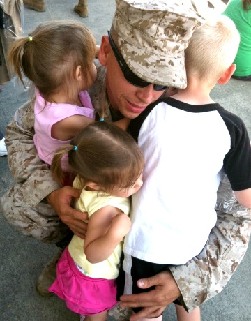Deployment - saying goodbye to the kids