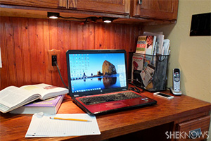 kitchen study area