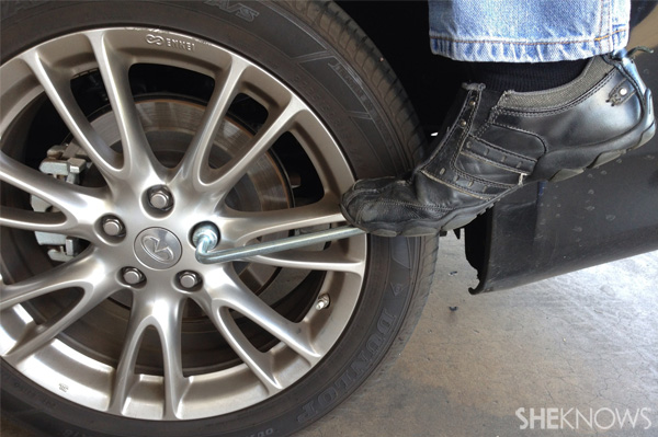Changing a tire Step 5