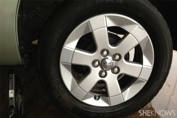 Changing a tire Step 6