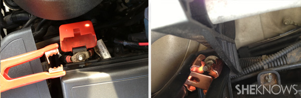 Jump-starting car step 3