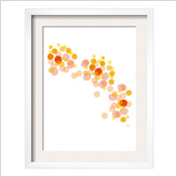 Orange Float Framed Art Print, $59.99
