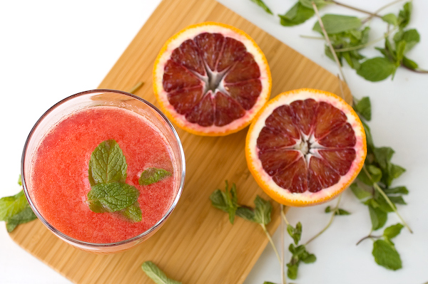 Blood orange mojito
