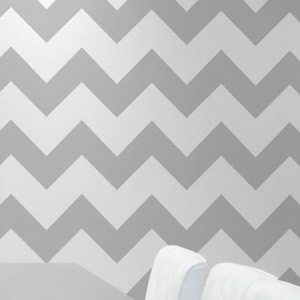 Chevron wall stencil 
