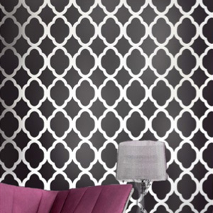 re-usable Moroccan wall stencil