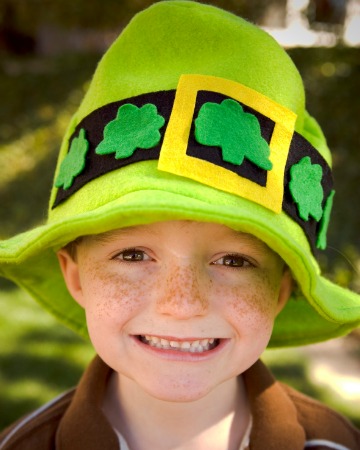 Boy on St. Patrick's Day