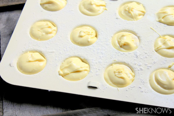Put batter in molds