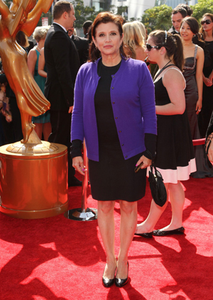 Carrie Fisher at the Emmys