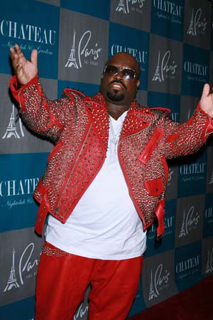 CeeLo Green in a red jacket